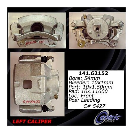 Centric Semi-Loaded Brake Caliper, Parts, 141.62152 141.62152
